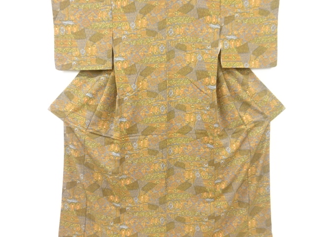 花更紗模様小紋着物